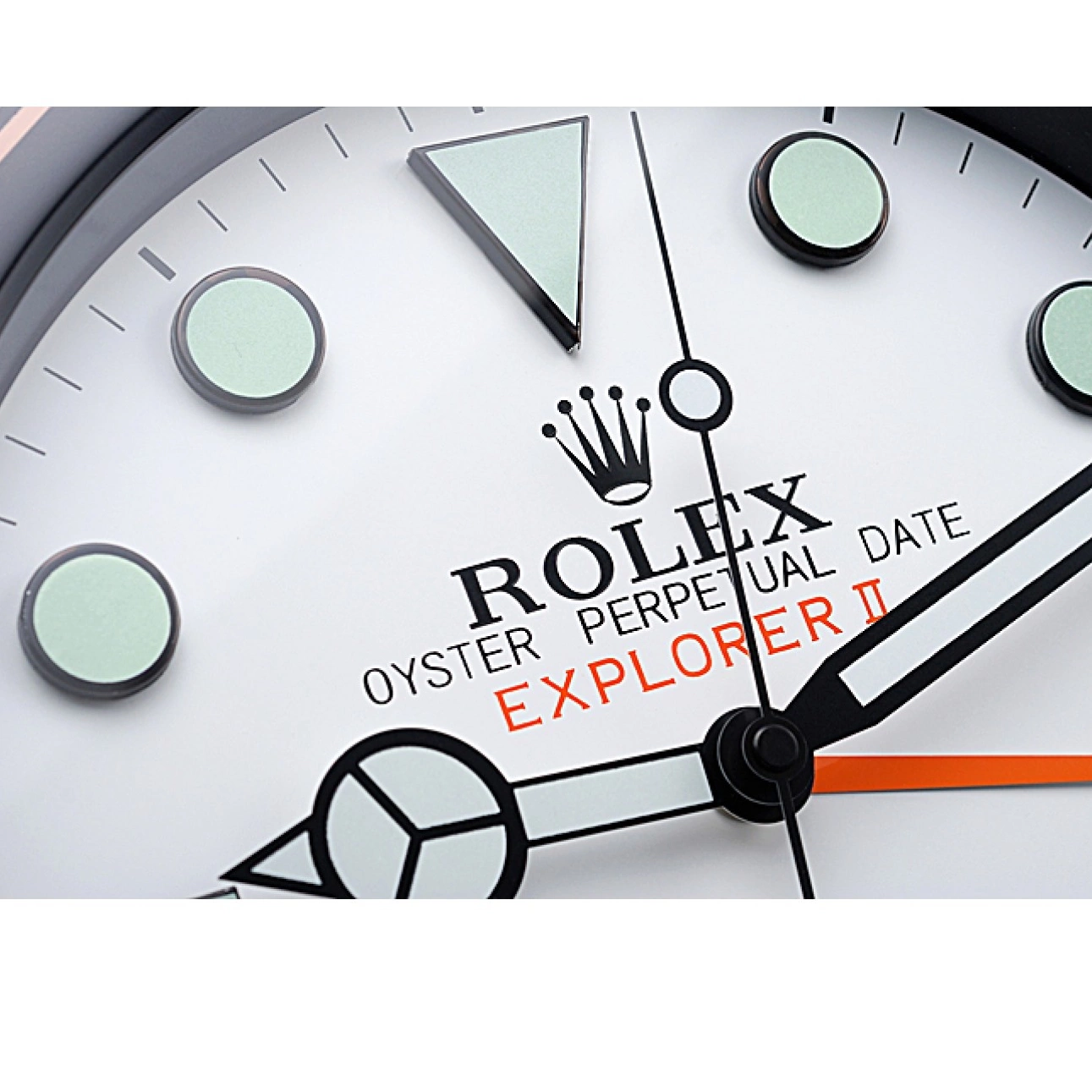 Best AAA Replica Sites Wall Clock Rolex Black-Orange II 622479 Explorer 0629